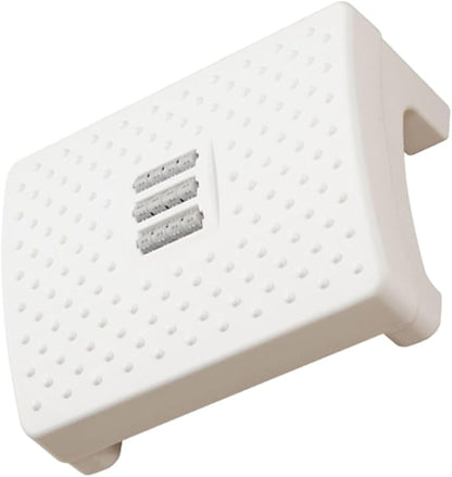Portable White Footstool for Office and Home Stable Non-Slip Foot Rest Stool with Ergonomic Support Angle for Stress Relief Legs Feet Knees and Ankles Suitable for Desk and Piano