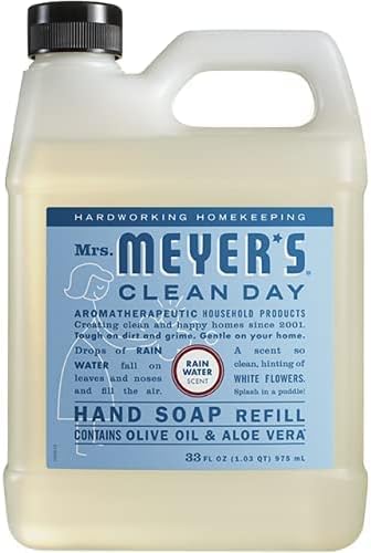 Mrs. MEYER'S Hand Soap Variety, 1 Rain Water Refill, 1 Rain Water Hand Soap, 1 CT