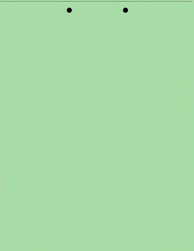 Limited Papers(TM) Writing Copy and Printing Paper, 8.5" x 11", 2 Hole Top-Punched, 20 Pound Text, 500 Sheets Per Ream. (5000, Green)