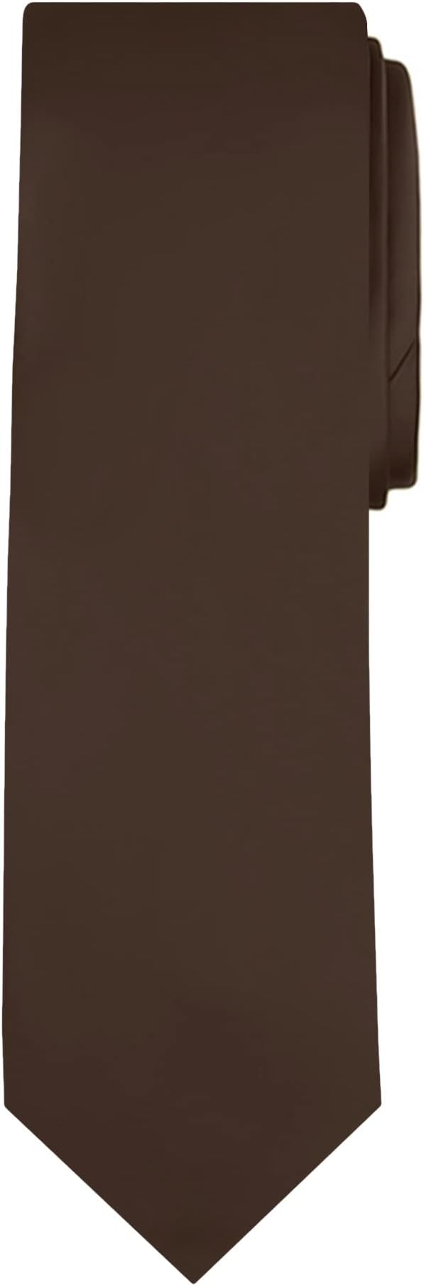 Jacob Alexander Solid Color Mens Tie - Soft-lined Necktie - Timeless Formal Look for Weddings and Business - (Regular Size)
