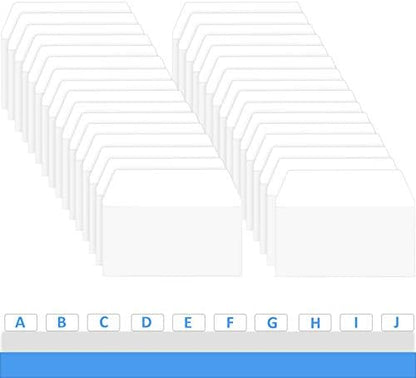 Zonon 400 Pieces Tabs 2 Inch Sticky Index Tabs, Writable and Repositionable File Labels Flags White Page Pop up Markers Labels for Reading Notes, Books and Classify Files
