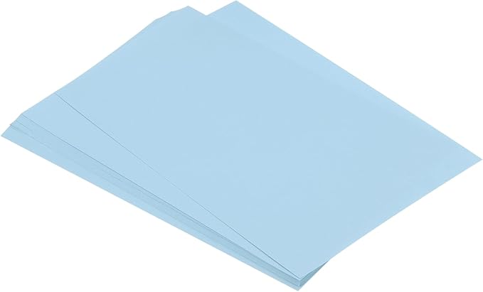 MECCANIXITY 75 Sheets A4 Colored Print Copy Paper 8.5" x 11" Origami Paper Printer Paper 80gsm for Printing, Document Copying, Art Craft, Light Blue