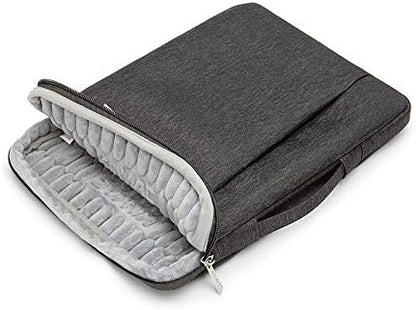 Kinmac 360° Protective Laptop Sleeve Case Bag Cover with Handle for MacBook Air 15 inch, and 15 inch-15.6 inch HP,Lenovo,Dell,ASUS,Acer Notebook Computer (Black)