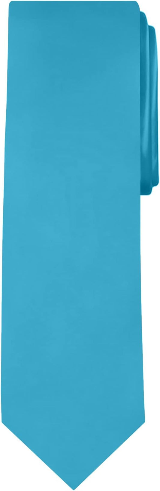 Jacob Alexander Solid Color Mens Tie - Soft-lined Necktie - Timeless Formal Look for Weddings and Business - (Regular Size)