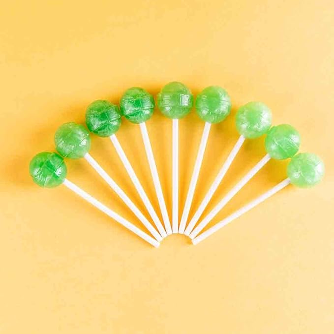 Dum Dums Lemon Lime Lollipops - Bulk Candy Box with Lollipops Individually Wrapped, Single Flavor Gourmet Suckers - 50 Count