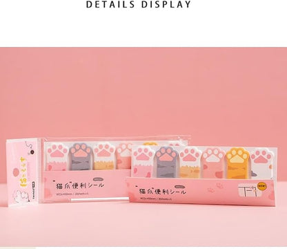 480Pcs Cat's Claw Page Markers Sticky Index Tabs, Arrow Flag Tabs Self Adhesive, Colored Notes Tab Stickers for Notebook, Documents