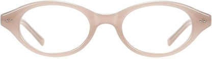 TIJN Olisa Blue Light Blocking Glasses for Women Men,Oval Glasses Frame Bluelight Glasses for Gaming/Computer/Screen