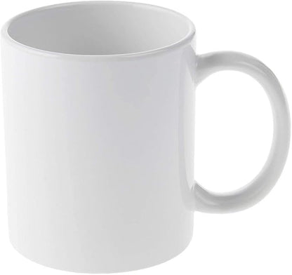 Cricut Beveled Blank, Ceramic-Coated, Dishwasher & Microwave Safe Mug to Decorate, Mug Press & Infusible Ink Compatible,12 Oz Sublimation, Ideal for Crafts and Printing, 2 Count, White
