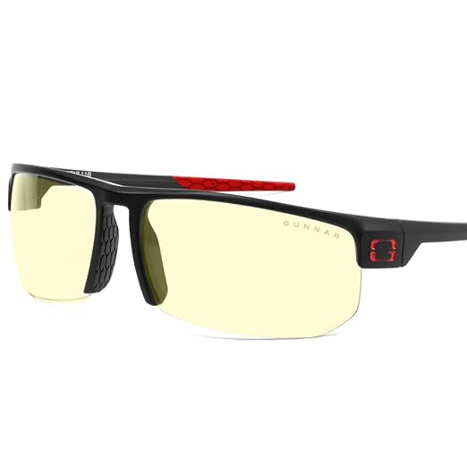 Gaming Glasses | Blue Light Blocking Glasses | Torpedo 360/Onyx by GUNNAR | 65% Blue Light Protection & Sun Lens, 100% UV Light, Anti-Reflective To Protect & Reduce Eye Strain & Dryness