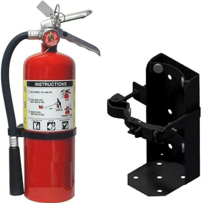5lb ABC Dry Chemical Fire Extinguisher with Heavy Duty Vehicle Bracket