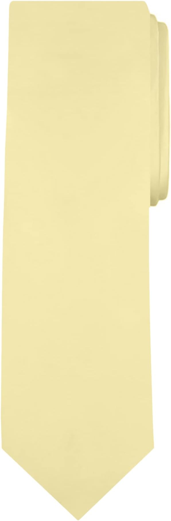 Jacob Alexander Solid Color Mens Tie - Soft-lined Necktie - Timeless Formal Look for Weddings and Business - (Regular Size)