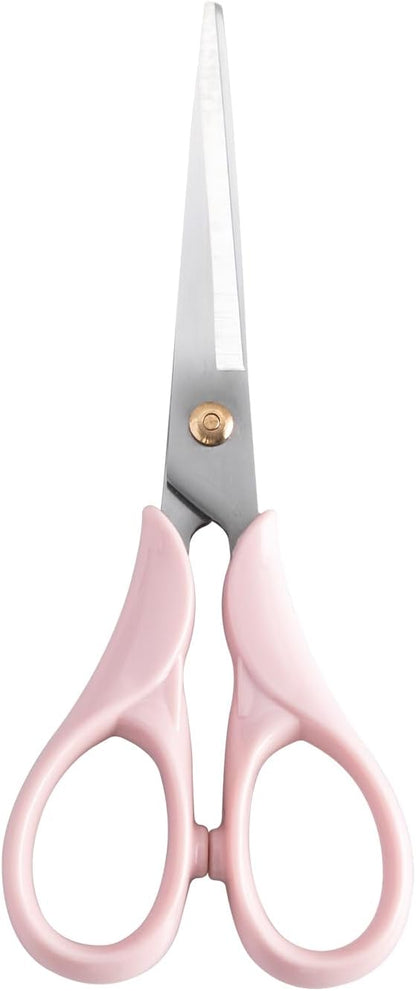 Honagu Professional Scissors - Stainless Steel Precision Blades, Non-Slip Ergonomic Handles for Crafting, Office, Fabric & DIY Projects (Pink)