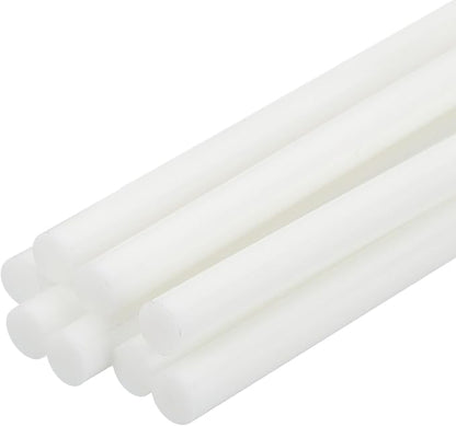 uxcell 8 Pcs Mini Hot Glue Sticks, 0.28" Dia x 7.87" Long EVA Glue Gun Sticks, White Mini Hot Melt Glue Sticks for DIY Craft Sticky Projects