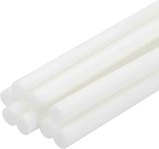 uxcell 8 Pcs Mini Hot Glue Sticks, 0.28" Dia x 7.87" Long EVA Glue Gun Sticks, White Mini Hot Melt Glue Sticks for DIY Craft Sticky Projects