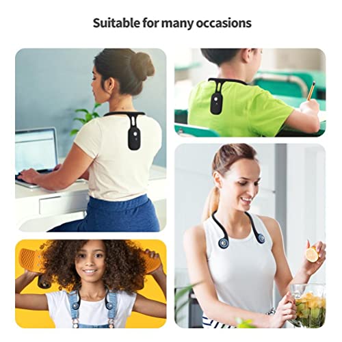 Intelligent Posture Corrector and Trainer for Back, Neck Hump Corrector, Hanging Necks Trainer Rechargeable Silicone Automatic Induction Smart Posture Corrector for Necks Back Brace