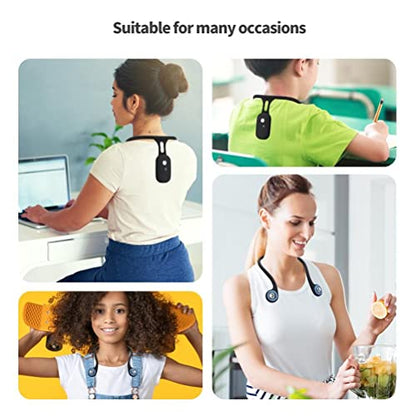Intelligent Posture Corrector and Trainer for Back, Neck Hump Corrector, Hanging Necks Trainer Rechargeable Silicone Automatic Induction Smart Posture Corrector for Necks Back Brace
