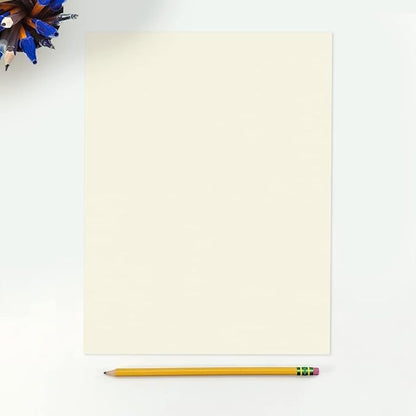 LUXPaper 8.5" x 11" Classic Crest Paper | Letter Size | Baronial Ivory | 24lb. Text | 50 Qty