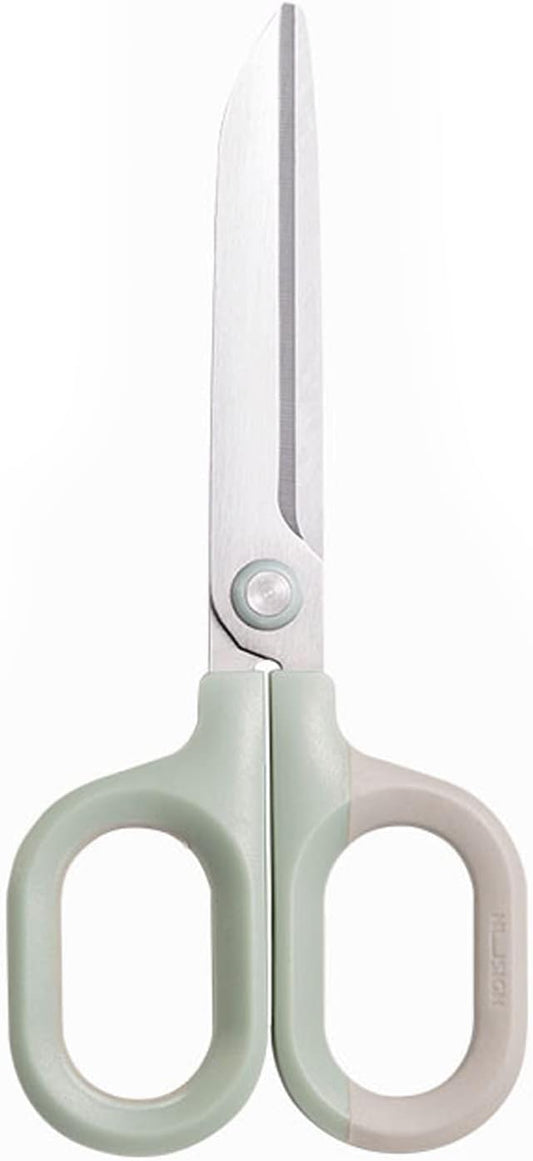 Multipurpose Scissors, Comfort-Grip Handles Sharp Scissors for Office Home School Craft Sewing Fabric Supplies (6", Green)