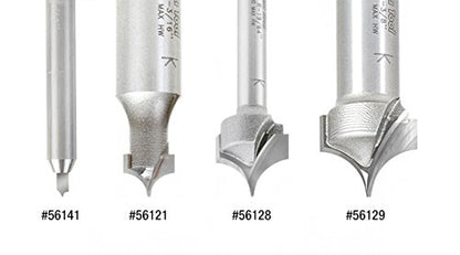 Amana Tool - 56142 Solid Carbide Pt. Cutting Roundover 1/16 Radius x 9/64 Dia x 7/32 x 1