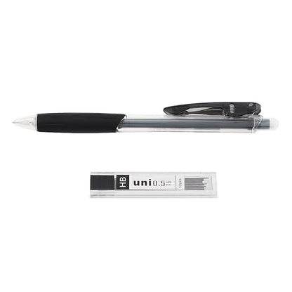 Precision Marking T-Rule Stainless Steel T Square with Mechanical Pencil & 0.5mm Refill Scribing Line Ruler for Marking or Measuring, for Carpenters, Designers, Architects, Engineers 200mm