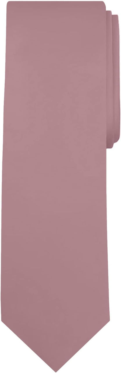 Jacob Alexander Solid Color Mens Tie - Soft-lined Necktie - Timeless Formal Look for Weddings and Business - (Regular Size)