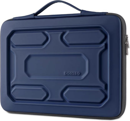 DOMISO 15.6 inch Laptop Sleeve with Handle Shockproof Waterproof EVA Protective Case for 15.6" Yoga 720 IdeaPad 310 320 ThinkPad T570/Legion 5 Gen 6/HP Envy 15/15.6" Notebooks, Dark Blue