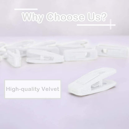 Trgowaul Velvet Hangers Clips, Pants Hangers Velvet Clips, Strong Finger Clips Perfect for Thin Velvet Hangers
