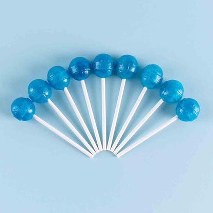 Dum Dums Blu Raspberry Lollipops - Bulk Candy Box with Lollipops Individually Wrapped, Single Flavor Gourmet Suckers - 50 Count