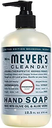 Mrs. MEYER'S CLEAN DAY SnowDrop Liquid Hand Soap, 12.5 oz. (Pack of 4)