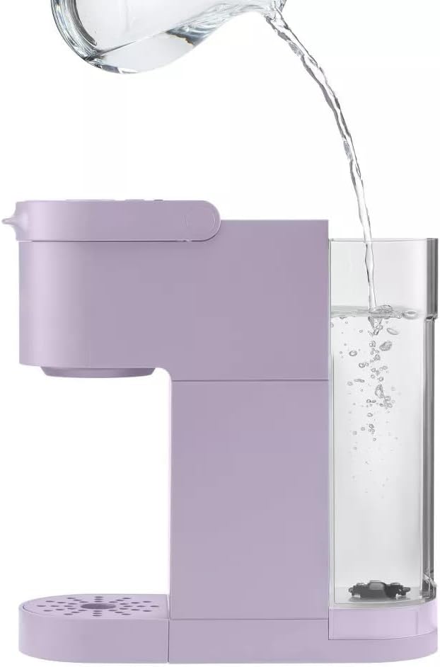 KeuriigK K-Mini Go Compact Single-Serve Coffee Maker with KCup Compatibility, Strong Brew Function, and Removable 42 oz Reservoir - Perfect for Small Spaces, Dorms, or Travel (Purple)