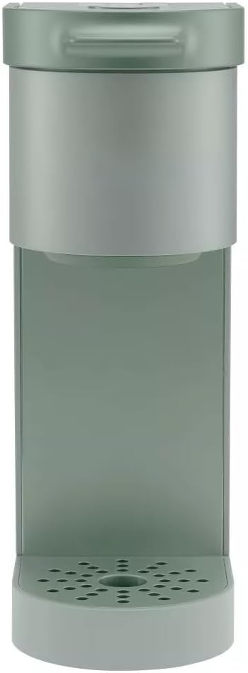 KeuriigK K-Mini Go Compact Single-Serve Coffee Maker with KCup Compatibility, Strong Brew Function, and Removable 42 oz Reservoir - Perfect for Small Spaces, Dorms, or Travel (Sage)