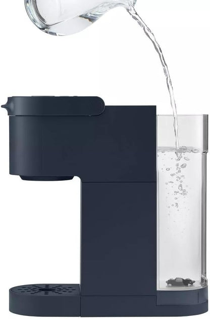 KeurigK K-Mini Go Multicup Reservoir Single Serve KCup Pod Coffee Maker with Strong Brew Button, Compact Electric Coffee Machine for Home and Office, Modern Design Kitchen Appliance (Navy)