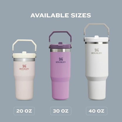 STANLEY IceFlow 2.0 Flip Straw Tumbler with Handle 30 oz | Twist On Lid and Flip Up Straw | Leak Resistant Water Bottle | Insulated Stainless Steel | BPA-Free | Chili Red