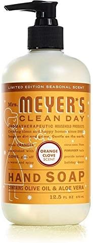 Mrs. MEYER'S CLEAN DAY hand soap Scent Variety Pack, (Peppermint + Iowa Pine + Orange Clove)