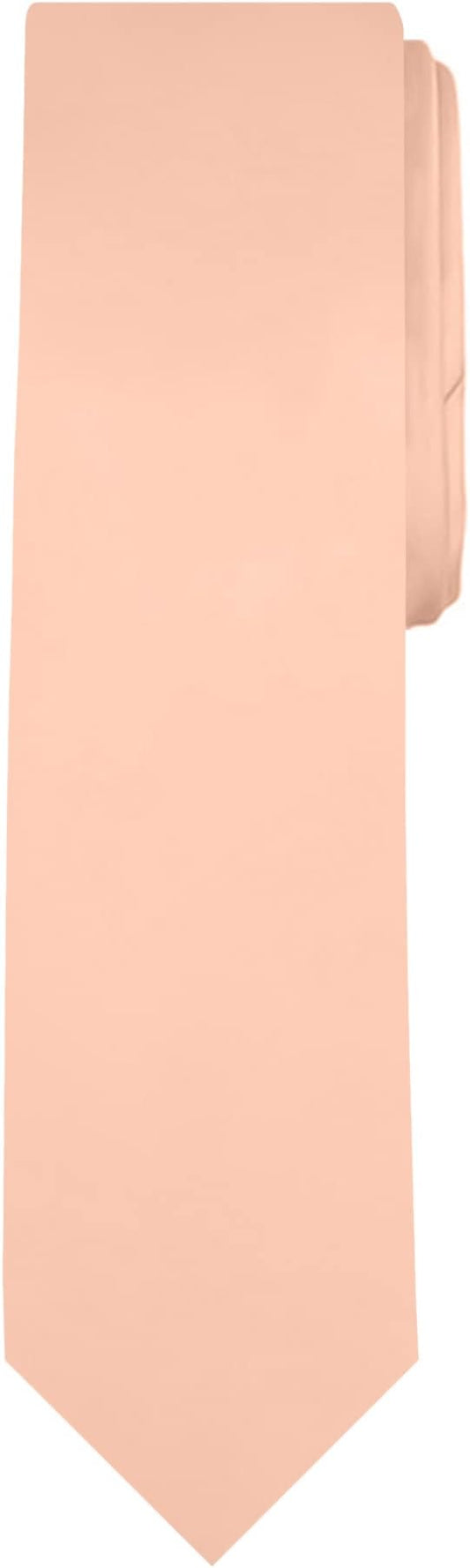 Jacob Alexander Men's Slim Width 2.75" Solid Color Tie