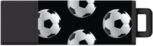 Centon DataStick Pro2 Prints USB 2.0 Flash Drive 16GB x 1, Soccer Balls (S1-U2T96-16G)