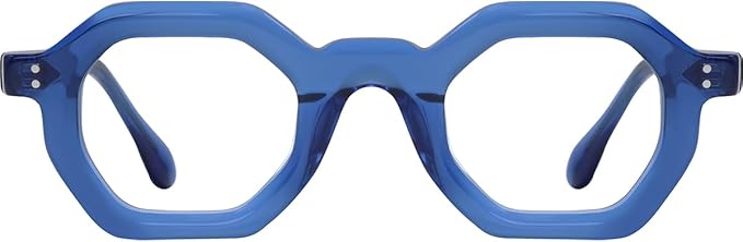 Blue Light Blocking Glasses - Anti Glare & Eyestrain, 99% Filter, Lightweight Acetate Frame for Gaming/Office/Reading
