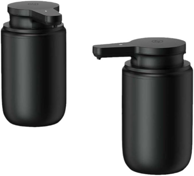 Automatic Soap Dispenser Foaming Touchless 10.14oz/300ml Foam Soap Dispenser Automatic Foam Hand Soap Dispenser with Infrared Sensor for Bathroom Kitchen Sink Hotel Restaurant (Black)