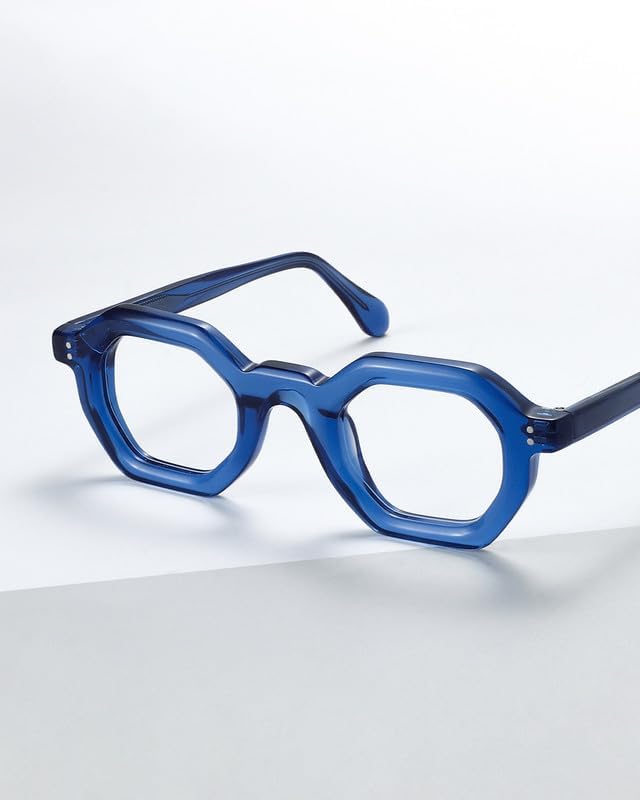 Blue Light Blocking Glasses - Anti Glare & Eyestrain, 99% Filter, Lightweight Acetate Frame for Gaming/Office/Reading