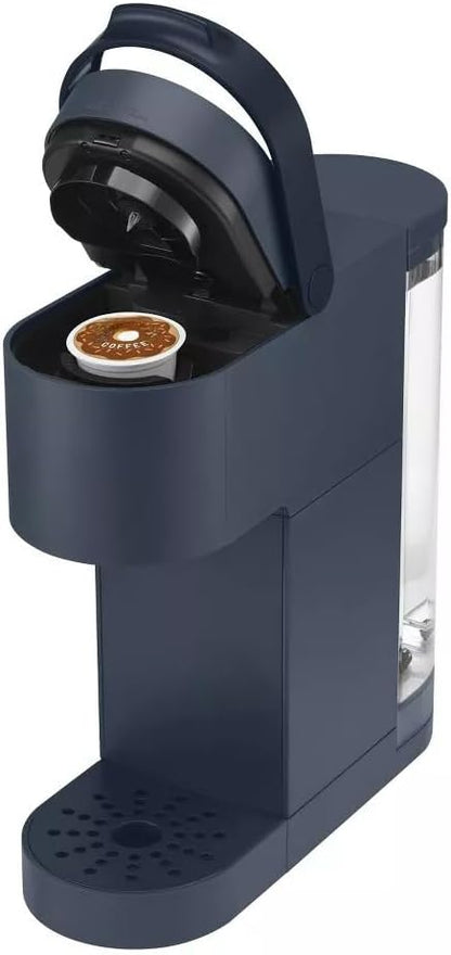 KeurigK K-Mini Go Multicup Reservoir Single Serve KCup Pod Coffee Maker with Strong Brew Button, Compact Electric Coffee Machine for Home and Office, Modern Design Kitchen Appliance (Navy)
