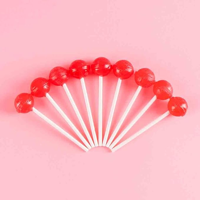 Dum Dums Strawberry Lollipops - Bulk Candy Box with Lollipops Individually Wrapped, Single Flavor Gourmet Suckers - 50 Count