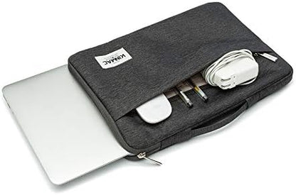 Kinmac 360° Protective Laptop Sleeve Case Bag Cover with Handle for MacBook Air 15 inch, and 15 inch-15.6 inch HP,Lenovo,Dell,ASUS,Acer Notebook Computer (Black)