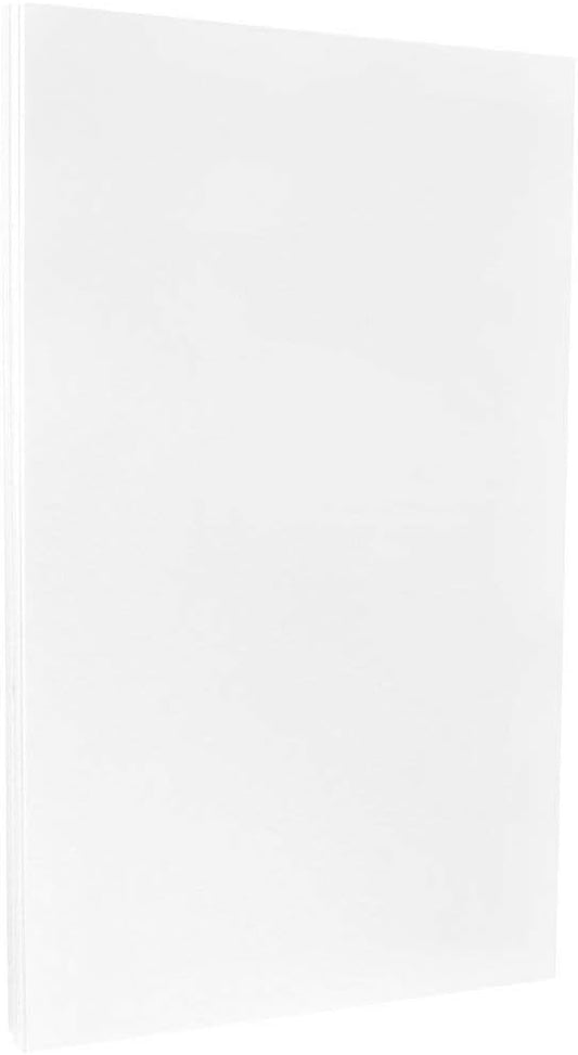 JAM PAPER Glossy Legal 32lb 2 Sided Paper - 120 gsm - 8.5 x 14 - White - 100 Sheets/Pack