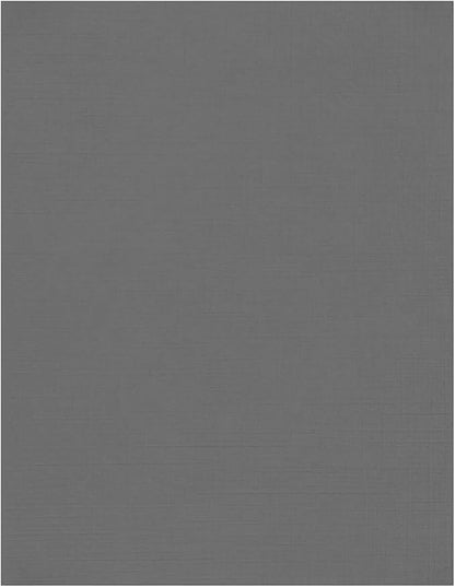 LUXPaper 8.5" x 11" Cardstock | Letter Size | Sterling Gray Linen | 100lb. Cover | 50 Qty