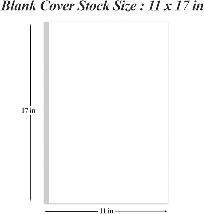 (2-Pack) 11" x 17" White Legal Size Card Stock Paper - 100 Sheets Premium Smooth 65lb Cover Cardstock, Perfect for Arts and Crafts, Documents, Programs, Menus Printing