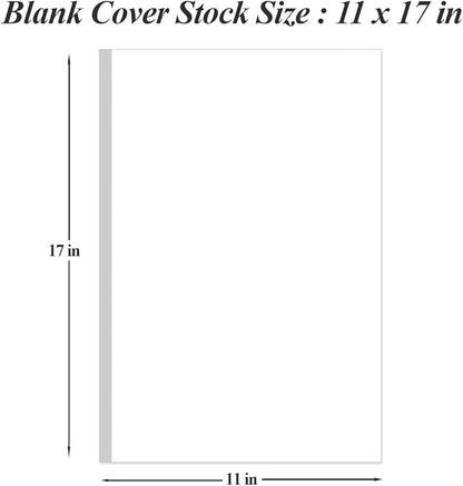 (2-Pack) 11" x 17" White Legal Size Card Stock Paper - 100 Sheets Premium Smooth 65lb Cover Cardstock, Perfect for Arts and Crafts, Documents, Programs, Menus Printing