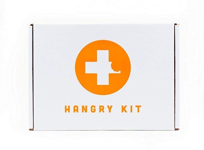 Hangry Kit Mega Care Pack (Essential Kit) - Snack Box Kit - Birthday Snack Box for Adults & Kids -- (20 count) Basket Care Package Ideal for College Students -- Contains Birthday Snacks, Cookies, Chips, Candy. Party Variety Box.