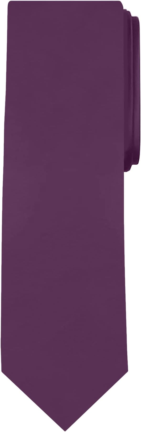 Jacob Alexander Solid Color Mens Tie - Soft-lined Necktie - Timeless Formal Look for Weddings and Business - (Regular Size)