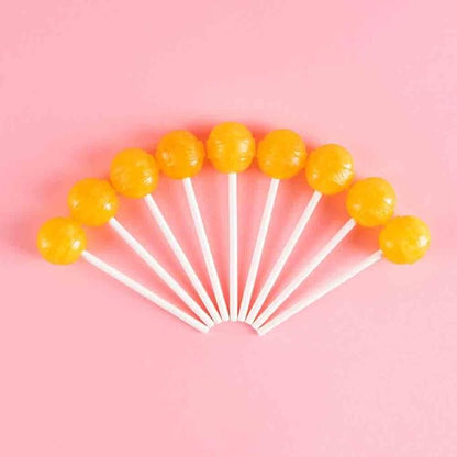 Dum Dums Peach Mango Lollipops - Bulk Candy Box with Lollipops Individually Wrapped, Single Flavor Gourmet Suckers - 50 Count