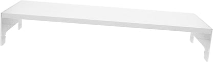 Mipcase Acrylic Monitor Stand Riser with Legs White Computer Lifting Rack for Desk Posture Improvement Neck Shoulder Relief Home Office Use